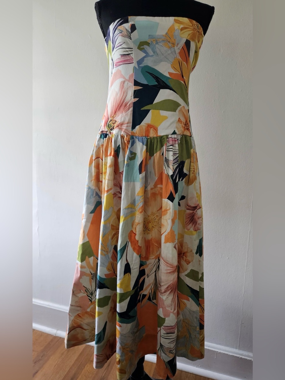 By Anthropologie Drop-Waist Midi Dress - Picture 7 of 8